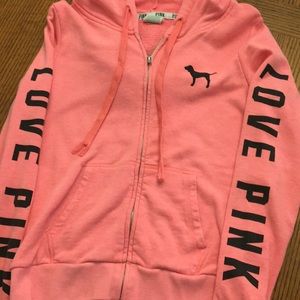 Small Victoria secret PINK zip up hoodie